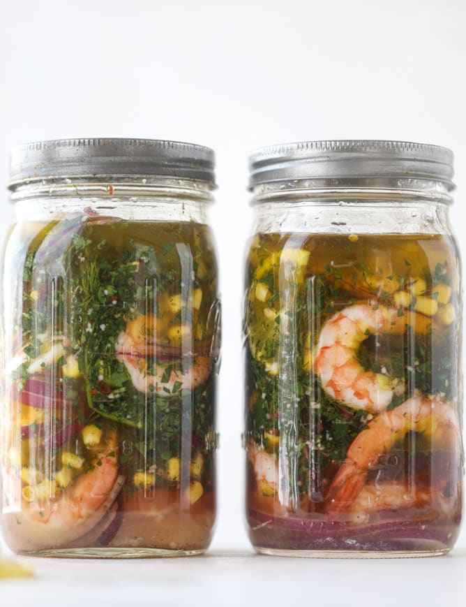 pickled shrimp avocado salad I howsweeteats.com #pickledshrimp #seafood #avocado #salad #kentuckyderby