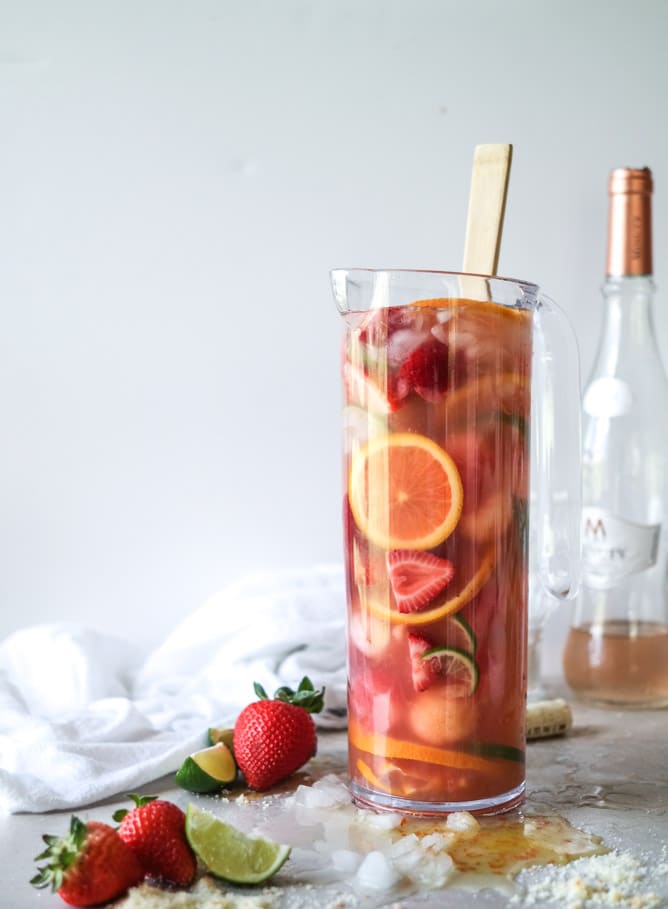 favorite spring cocktails I howsweeteats.com #spring #cocktails #drinks #strawberries #rose