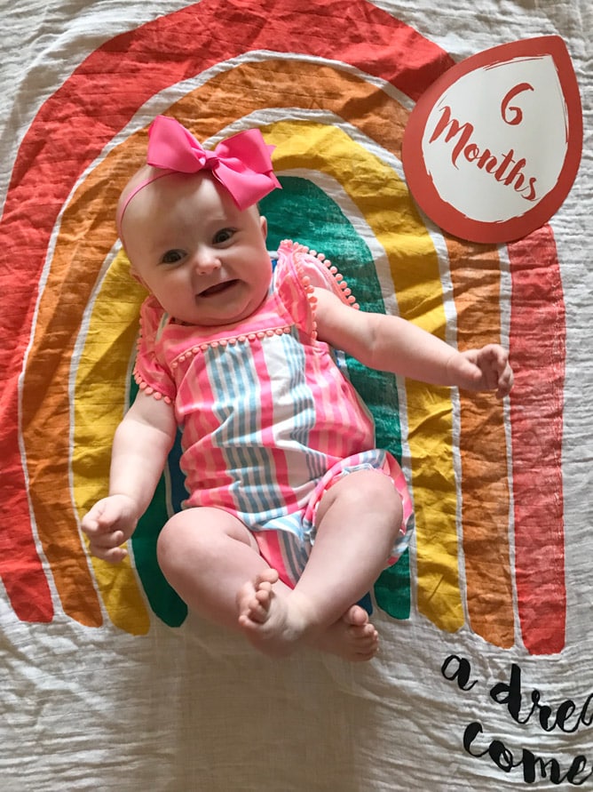 life with emilia at 6 months I howsweeteats.com