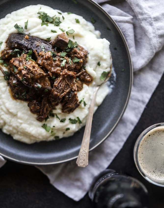 11 of my favorite Saint Patrick's Day recipes are here, like soda bread with salted honey butter and guinness short ribs with cauliflower mash. I howsweeteats.com #stpatricksday #recipes