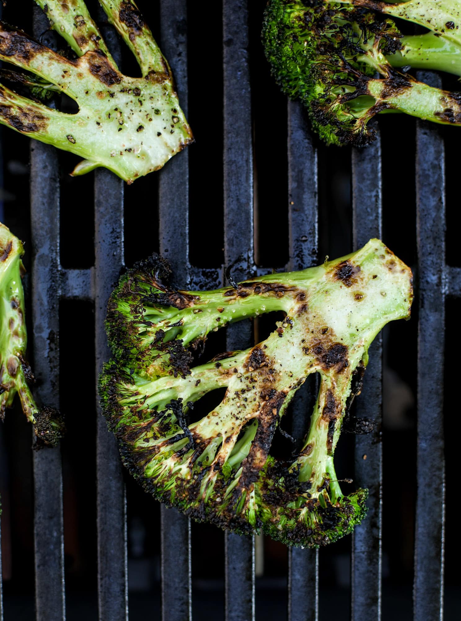 broccoli on the grill