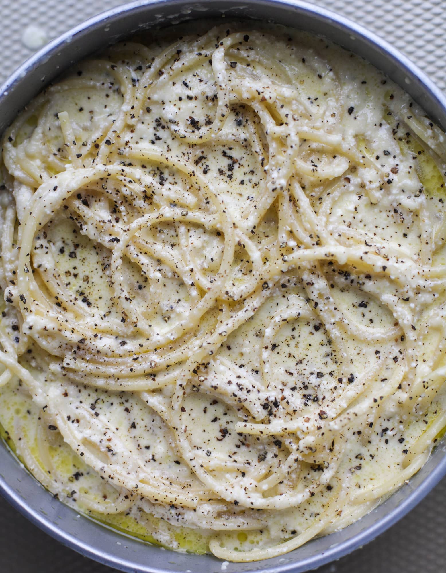 ready to bake the cacio e pepe pie