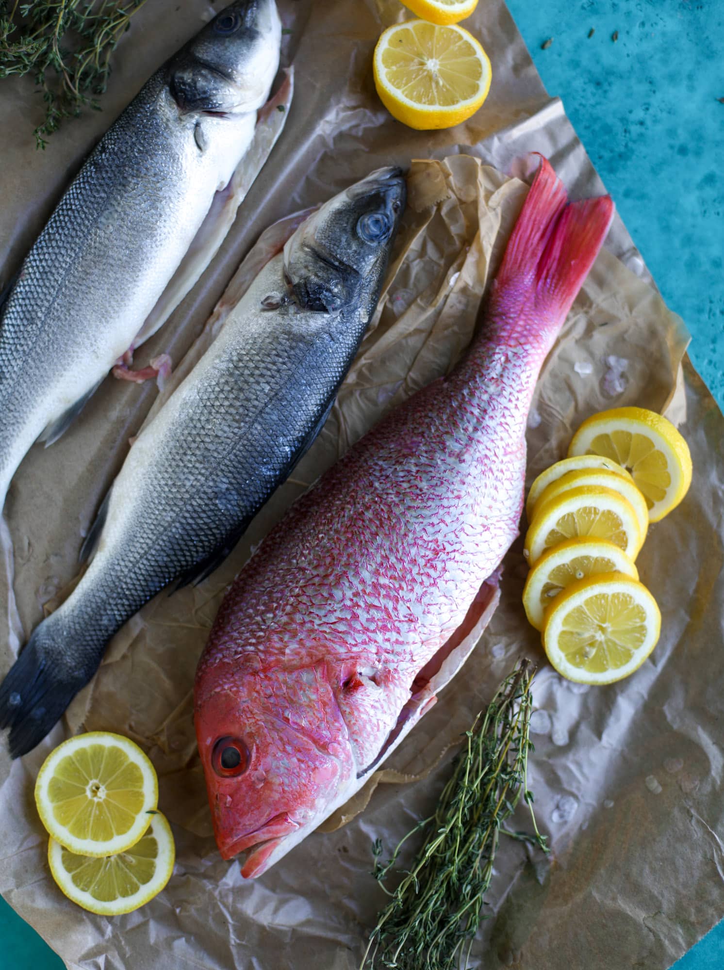 preparing whole fish for the grill
