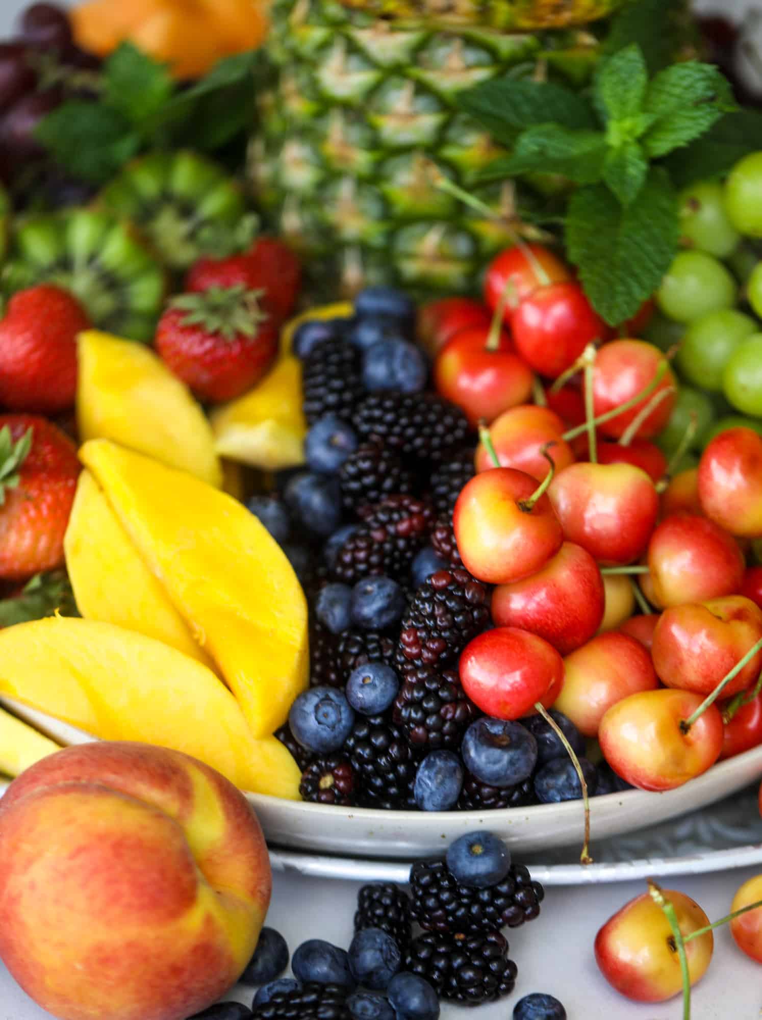 rainbow fruit tray