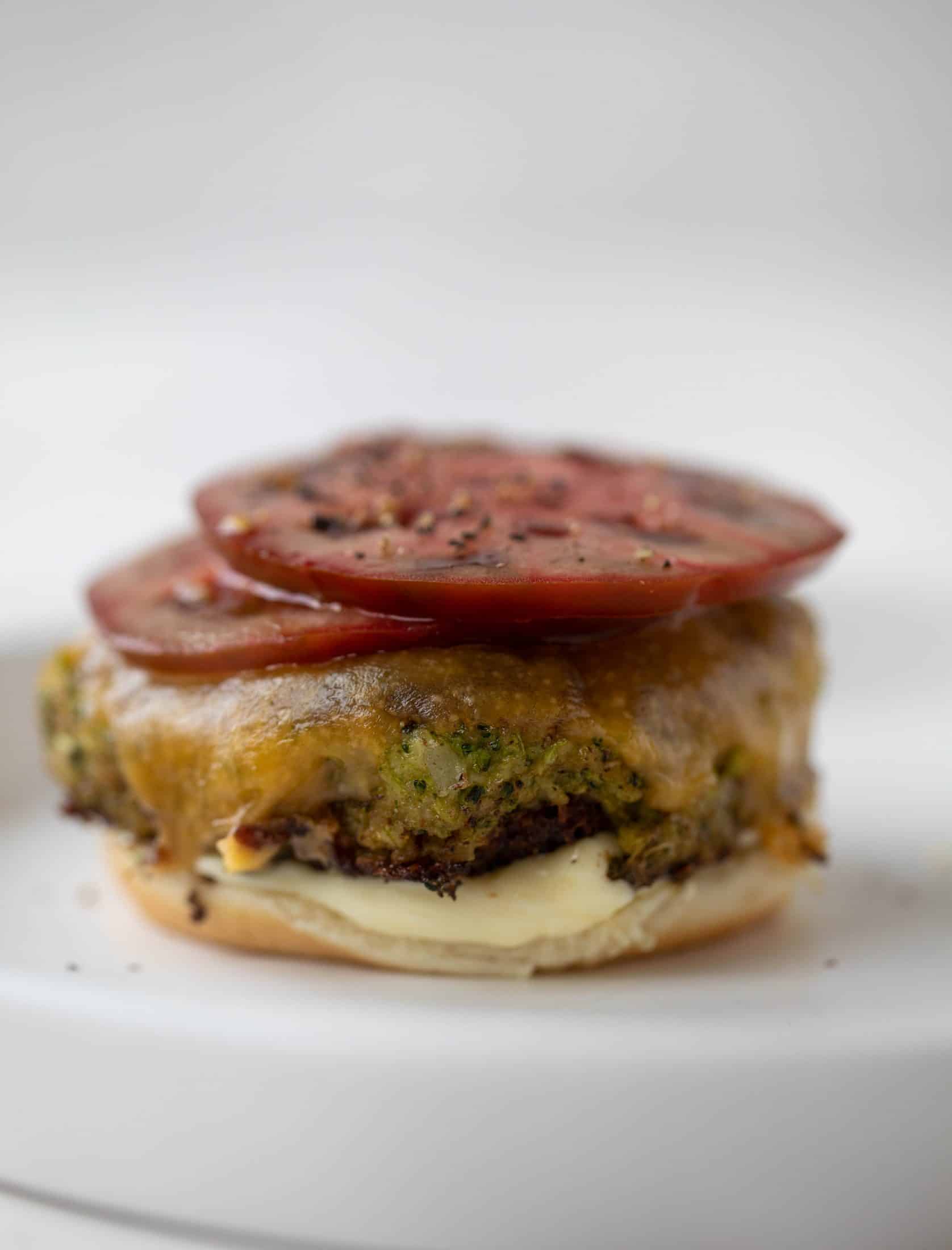 These broccoli cheddar burgers are a veggie burger dream! A little high maintenance, but packed with flavor and can be made ahead of time!