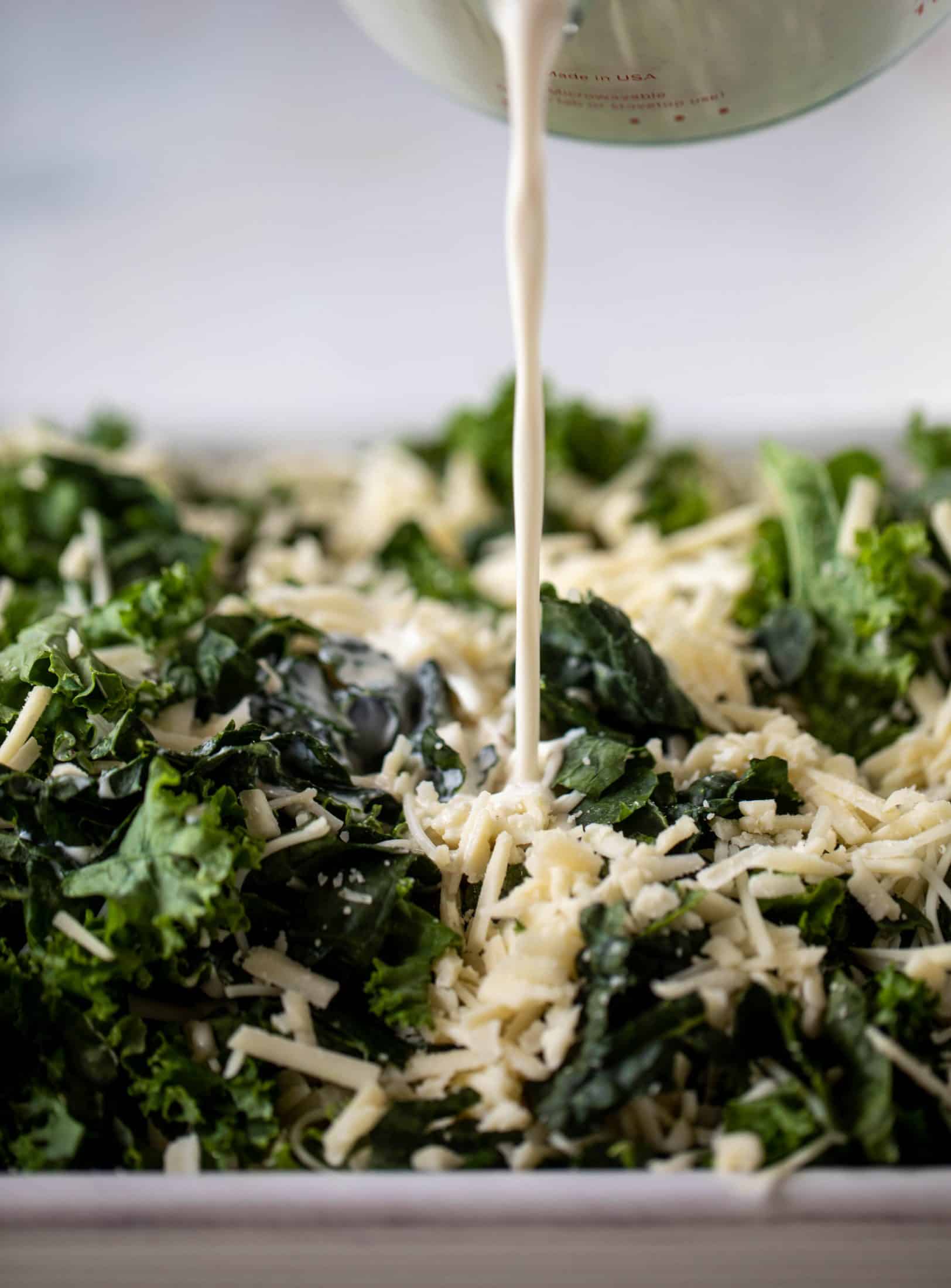 This double kale gratin has two kinds of kale, three kinds of cheese, cream and crunchy breadcrumbs. It will be your new favorite side dish!