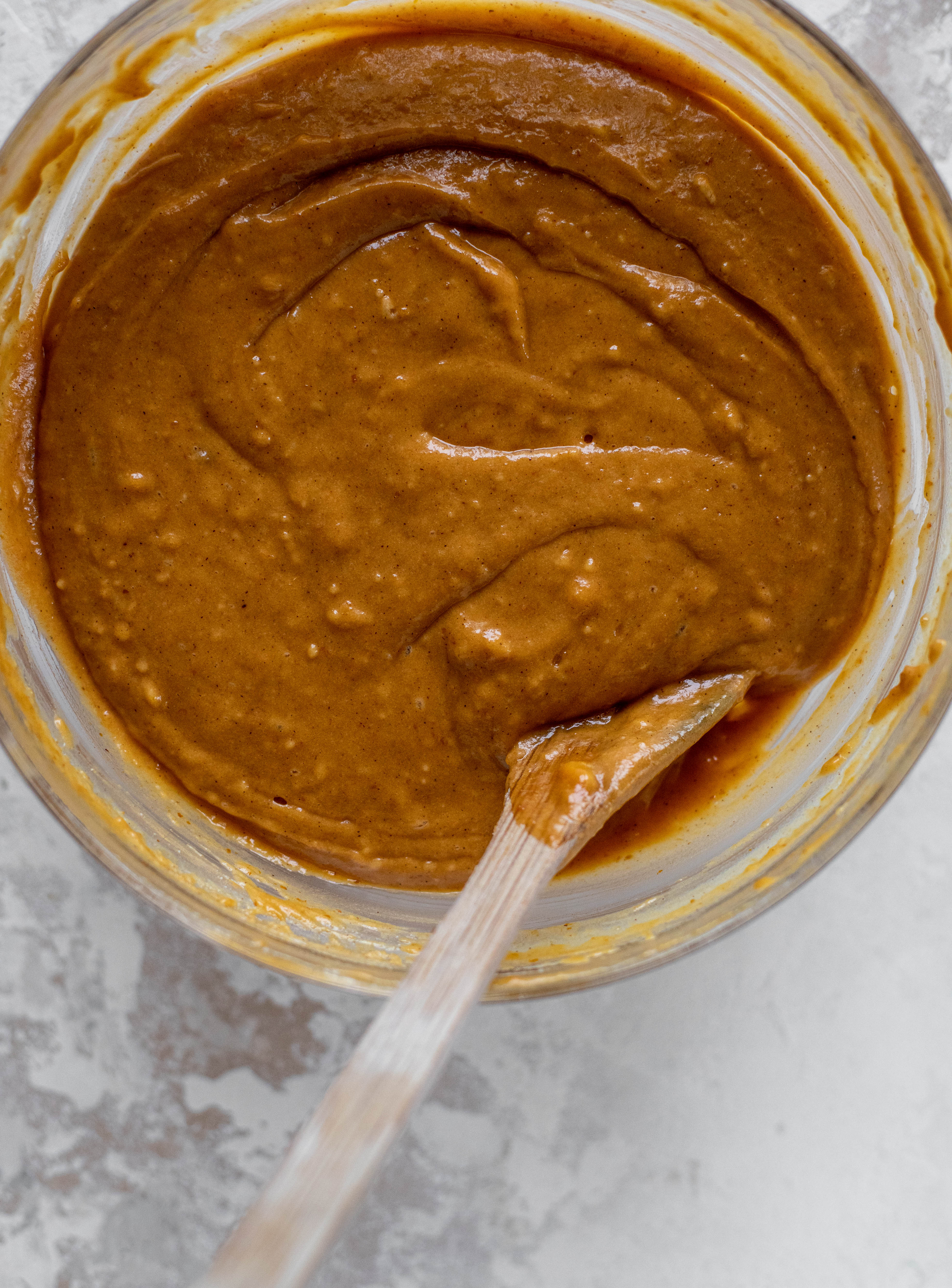 pumpkin cake batter
