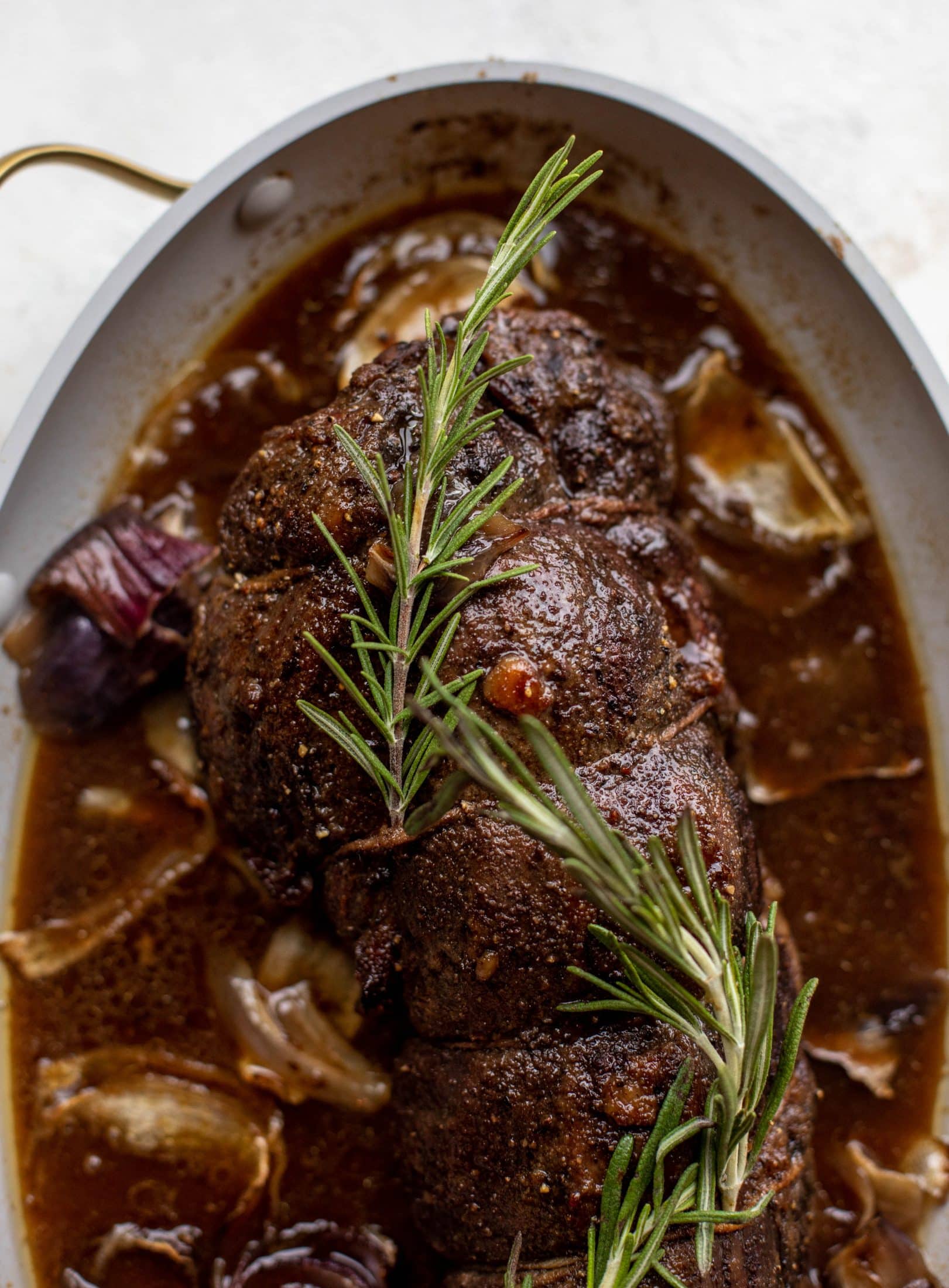 The ultimate special occasion meal! Espresso crusted filet paired with truffle sage risotto and cacio e pepe brussels. So much flavor - it's perfect for the holidays!