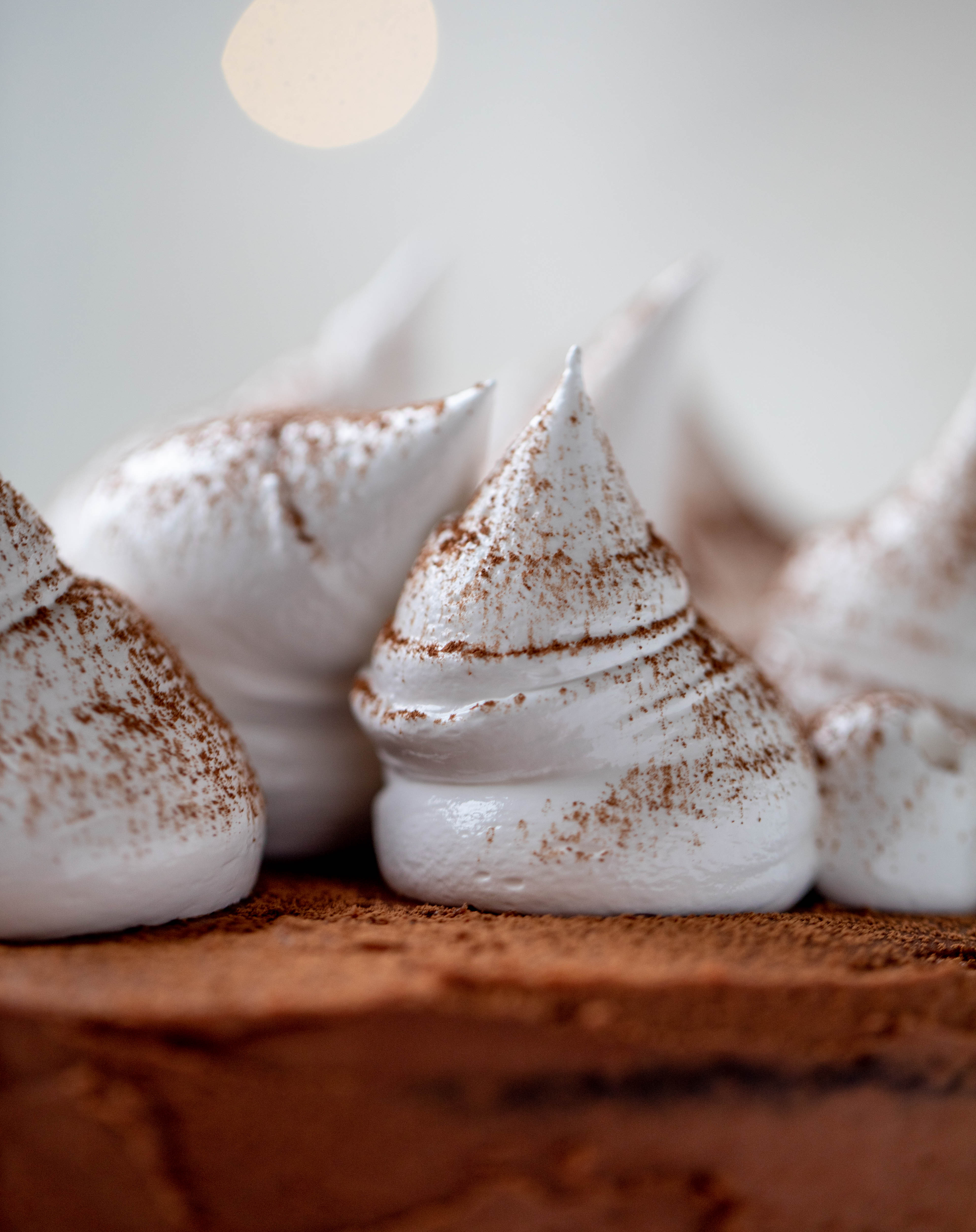This hot cocoa cake is made with the fudgiest chocolate cake, smothered in chocolate cream cheese frosting and dolloped with whipped marshmallow!