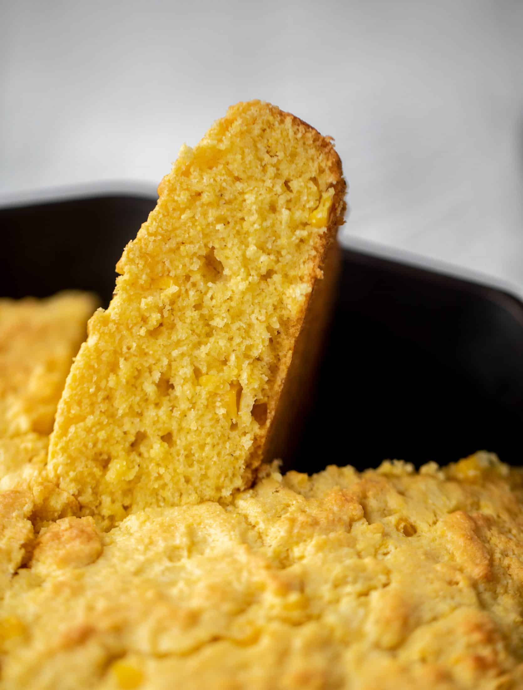 This skillet cornbread is so fluffy and delicious! Serve it hot from the oven with chipotle honey butter. It makes a great appetizer or side dish.