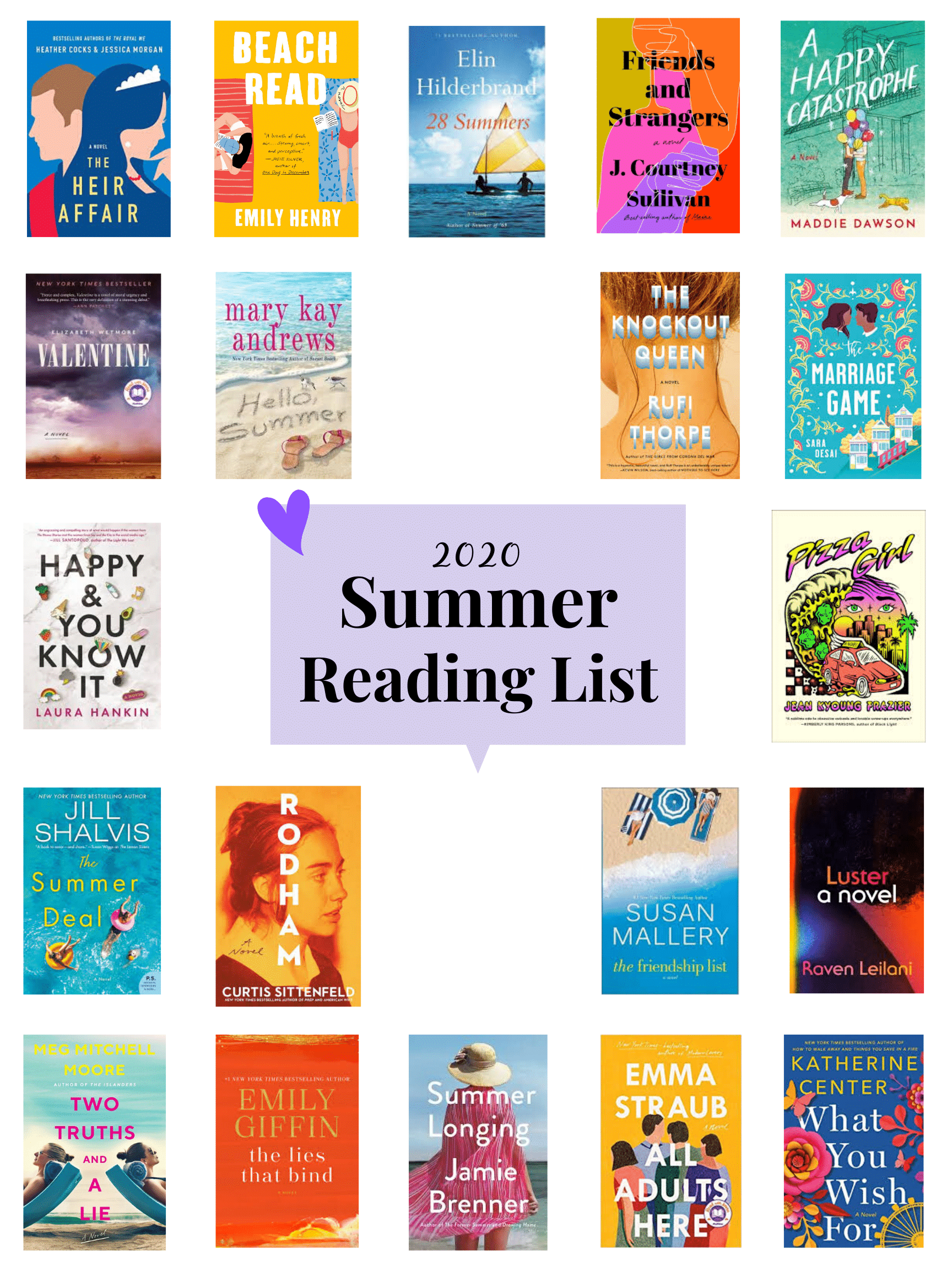 summer 2020 reading list