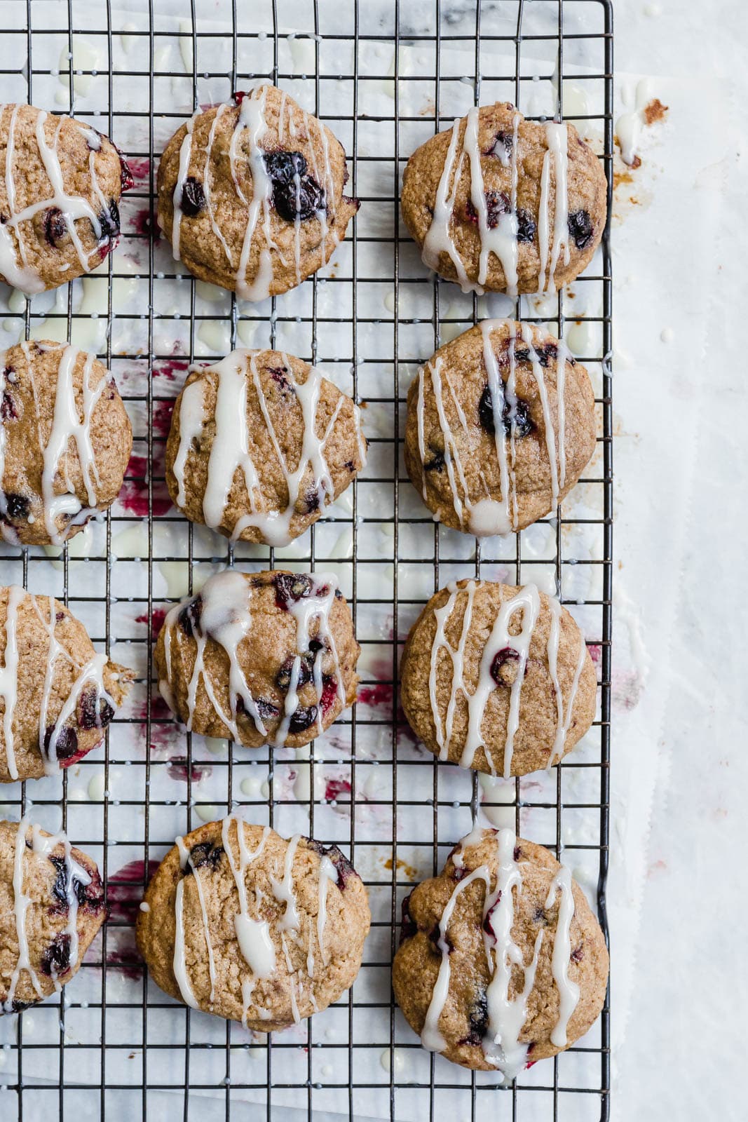 brown sugar blueberry cookies I howsweeteats.com