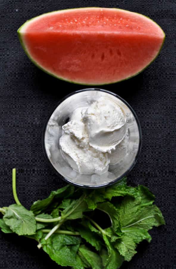 Fresh Mint and Watermelon Soda Floats I howsweeteats.com Fresh Mint and Watermelon Soda Floats I howsweeteats.com