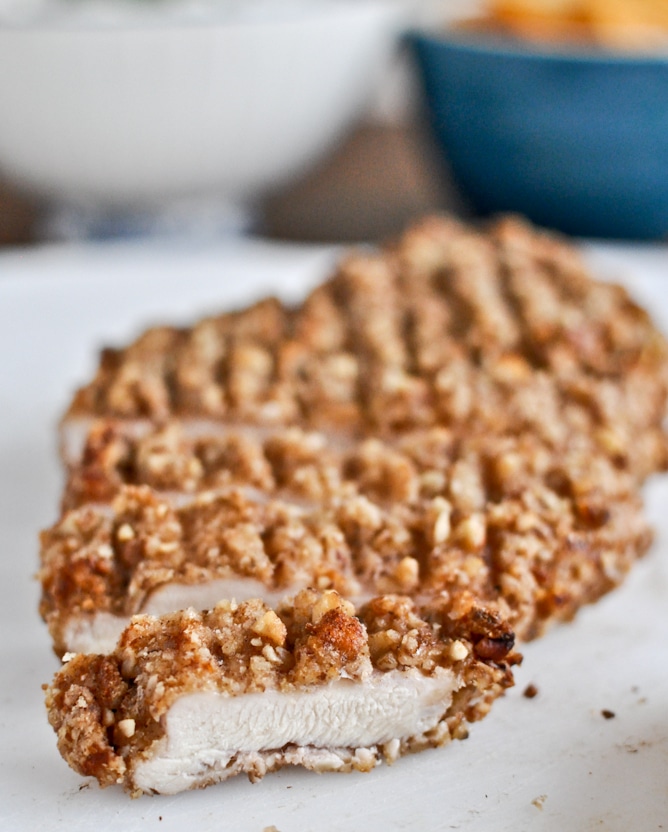 Pecan Crusted Chicken Wraps with Strawberry Honey Mustard I howsweeteats.com Pecan Crusted Chicken Wraps with Strawberry Honey Mustard I howsweeteats.com