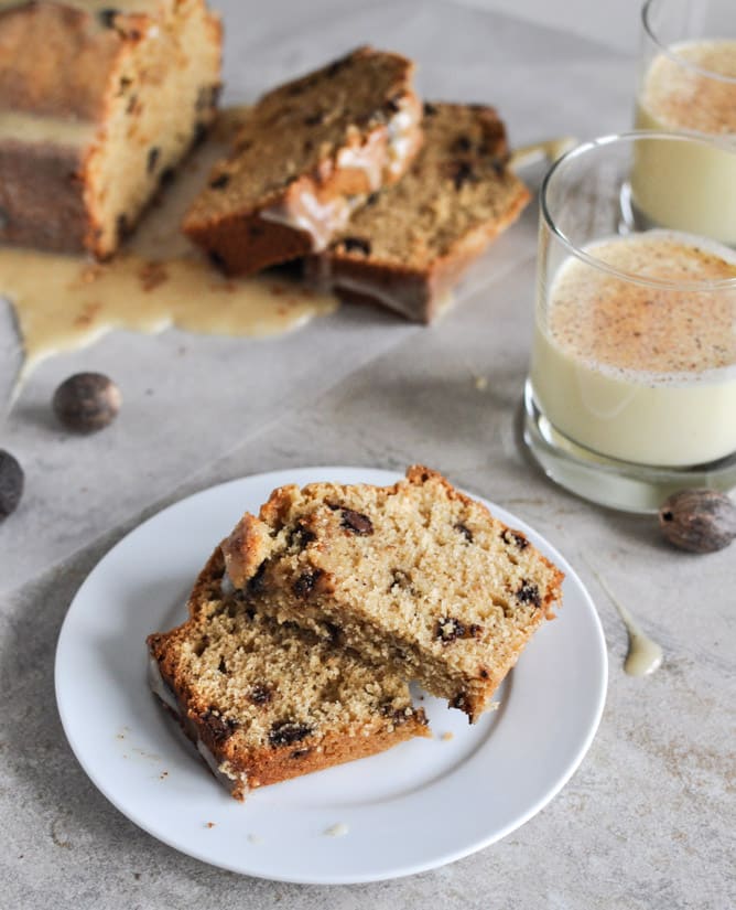Eggnog Chocolate Chip Bread I howsweeteats.com Eggnog Chocolate Chip Bread I howsweeteats.com