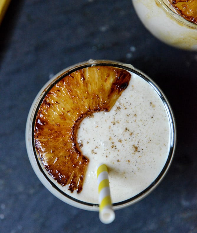 Caramelized Pineapple Lassi I howsweeteats.com