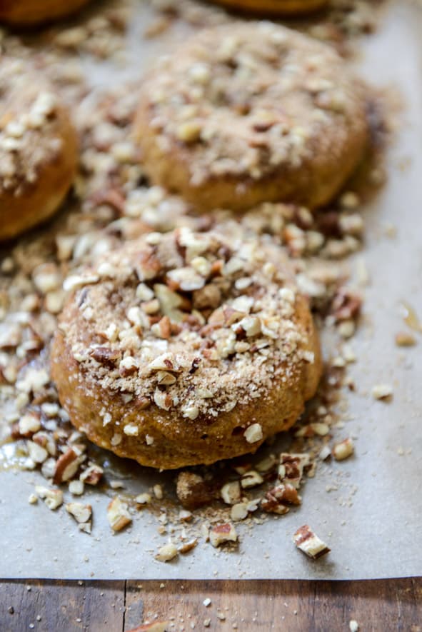 Sweet Potato Pecan Pie Doughnuts I howsweeteats.com Sweet Potato Pecan Pie Doughnuts I howsweeteats.com