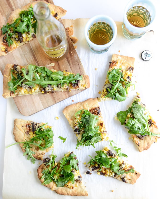 whiskey braised short rib flatbread I howsweeteats.com
