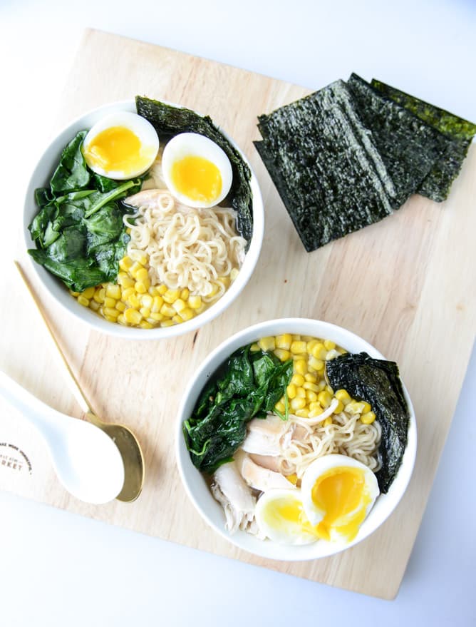 roasted chicken ramen I howsweeteats.com