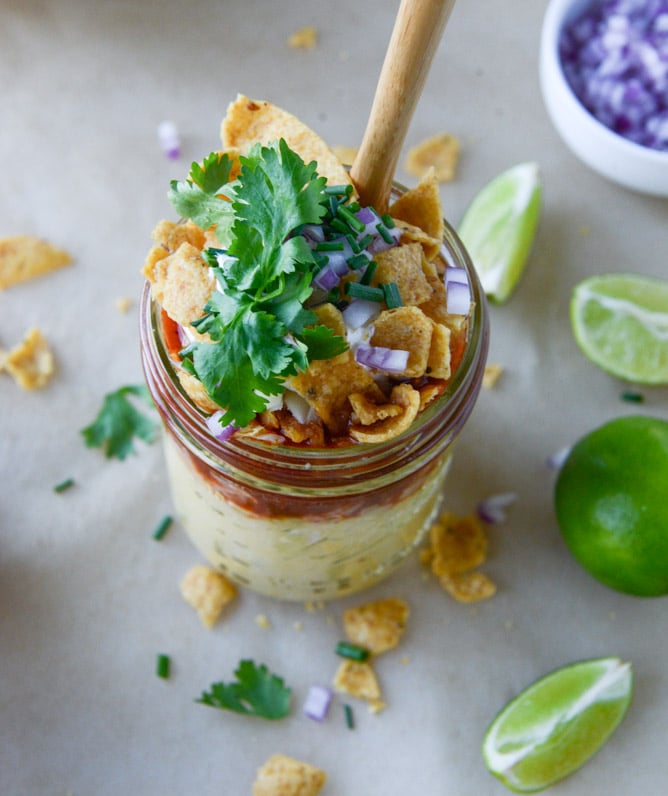 chili cheddar cheese polenta I howsweeteats.com