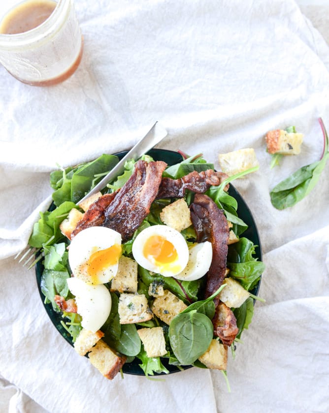 baby kale breakfast salad I howsweeteats.com