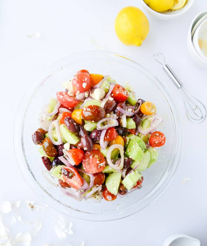 my favorite greek salad I howsweeteats.com