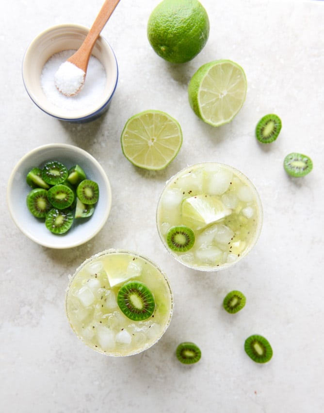 kiwi margaritas I howsweeteats.com
