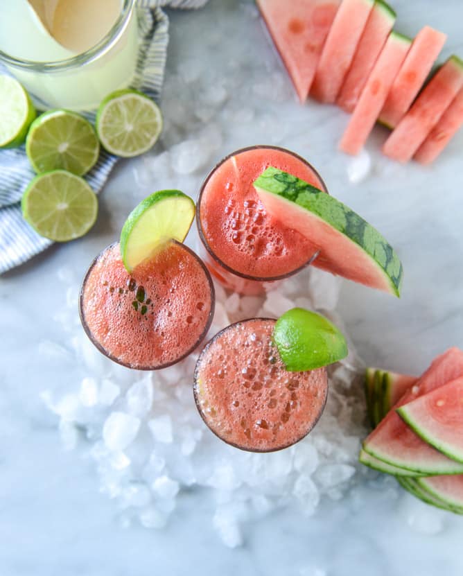 how to make a watermelon shandy I howsweeteats.com