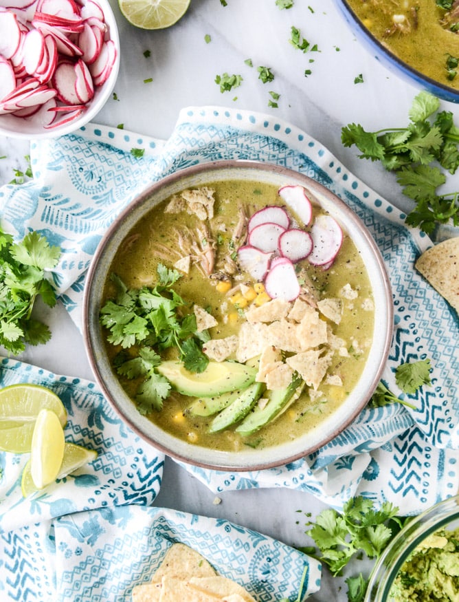 late summer corn tortilla soup I howsweeteats.com