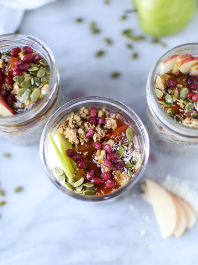 overnight autumn breakfast quinoa I howsweeteats.com