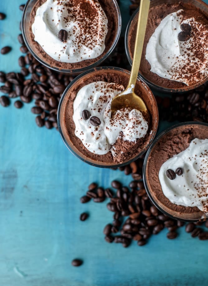 whipped tiramisu coffee chocolate mousse I howsweeteats.com 
