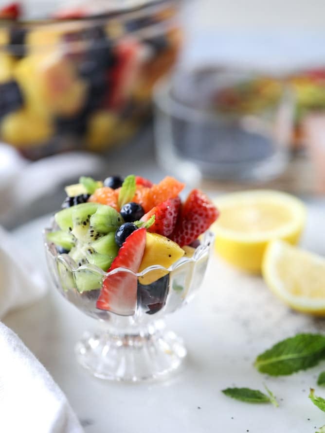 poppy seed fruit salad I howsweeteats.com