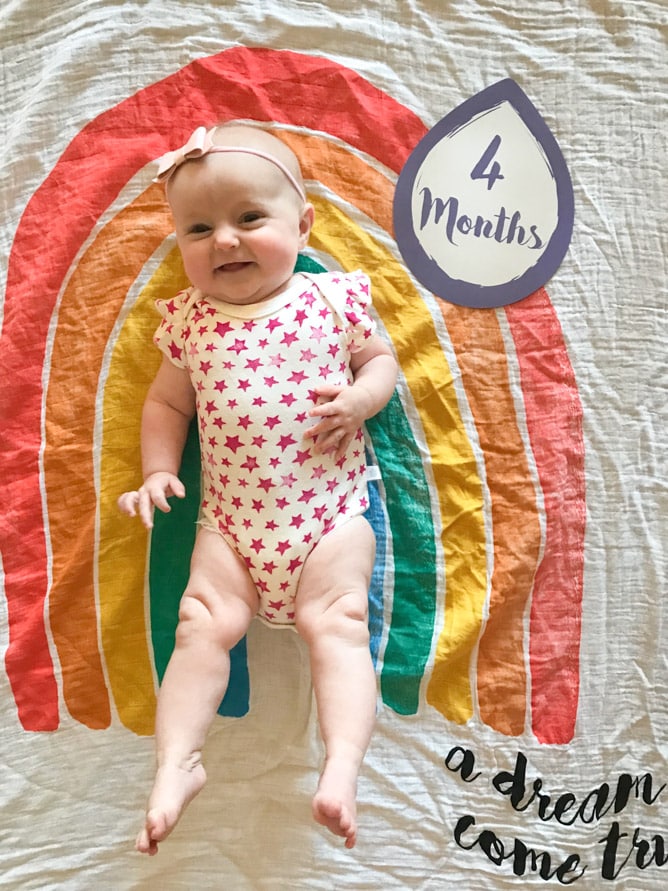 emilia at four months I howsweeteats.com