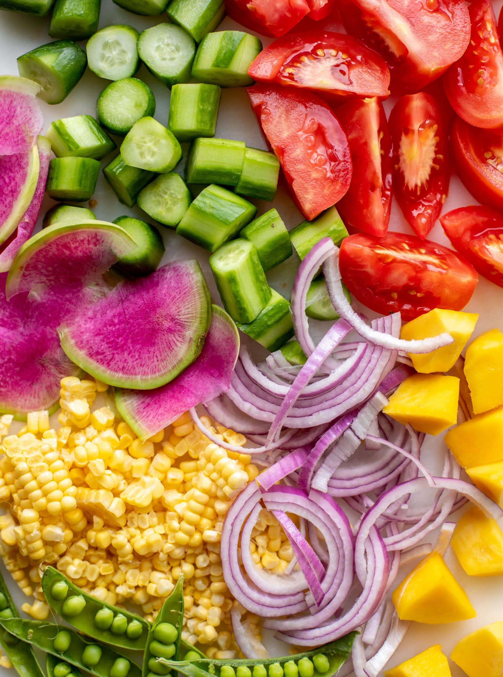chopped salad ingredients
