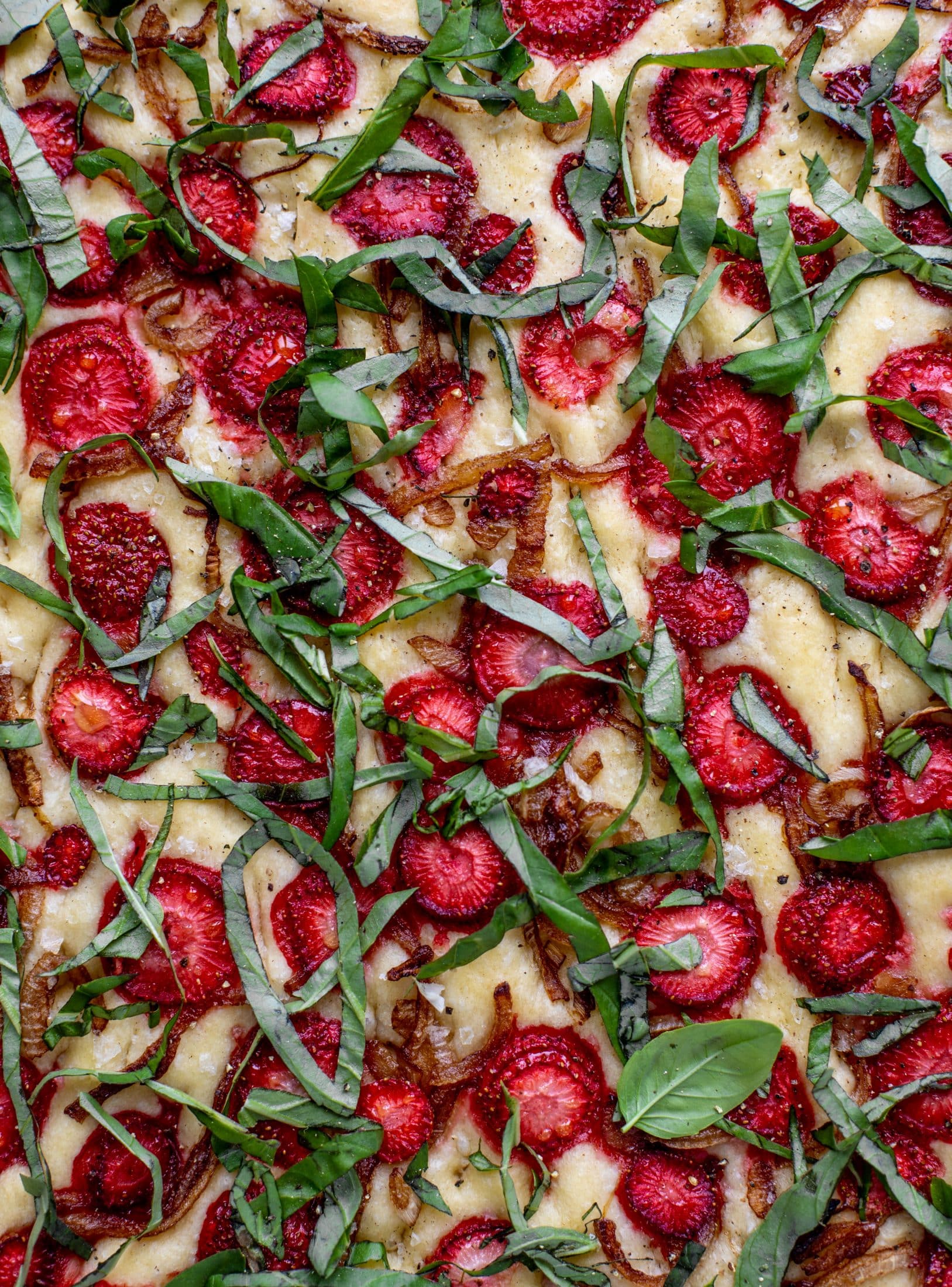 strawberry basil focaccia