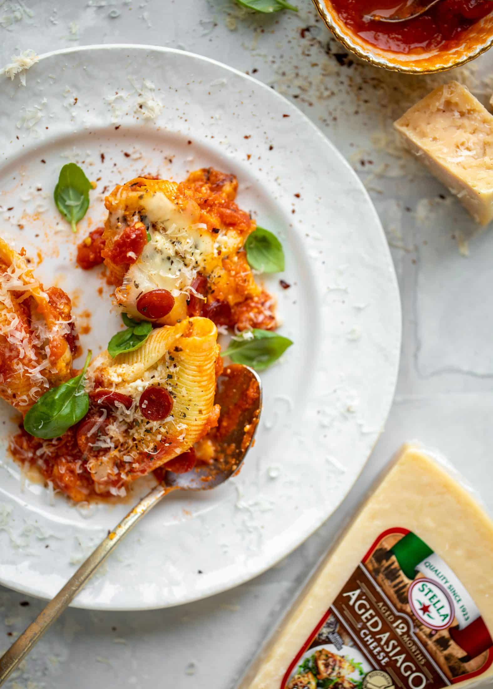 asiago pizza stuffed shells