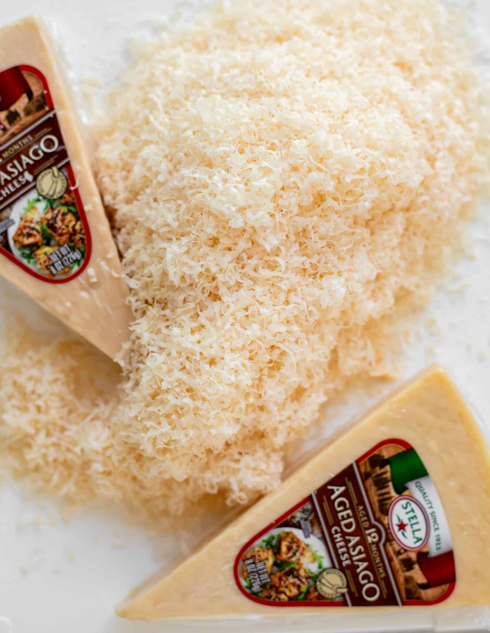 freshly grated asiago cheese