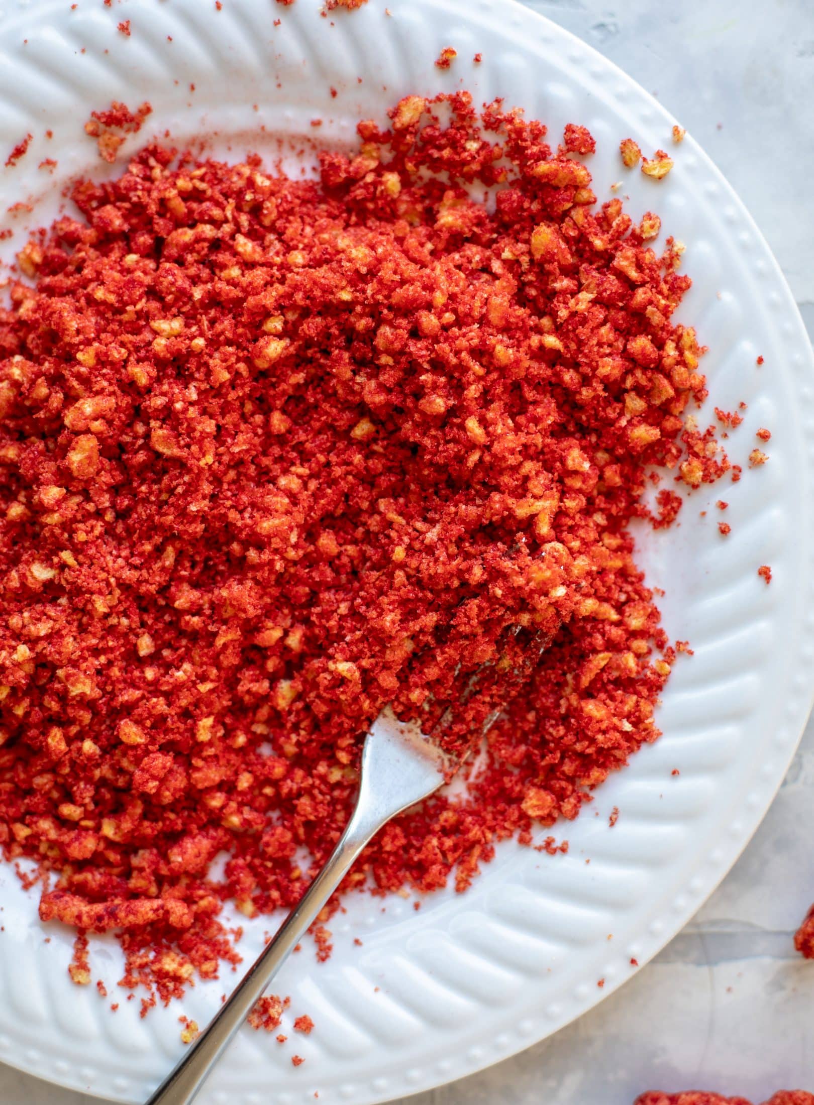 crushed flaming hot cheetos