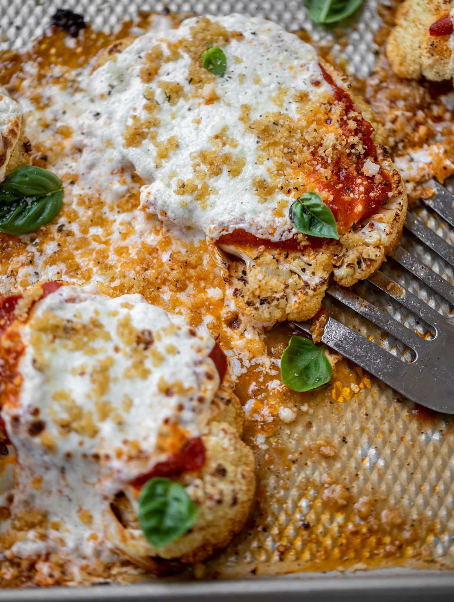 baked cauliflower parmesan