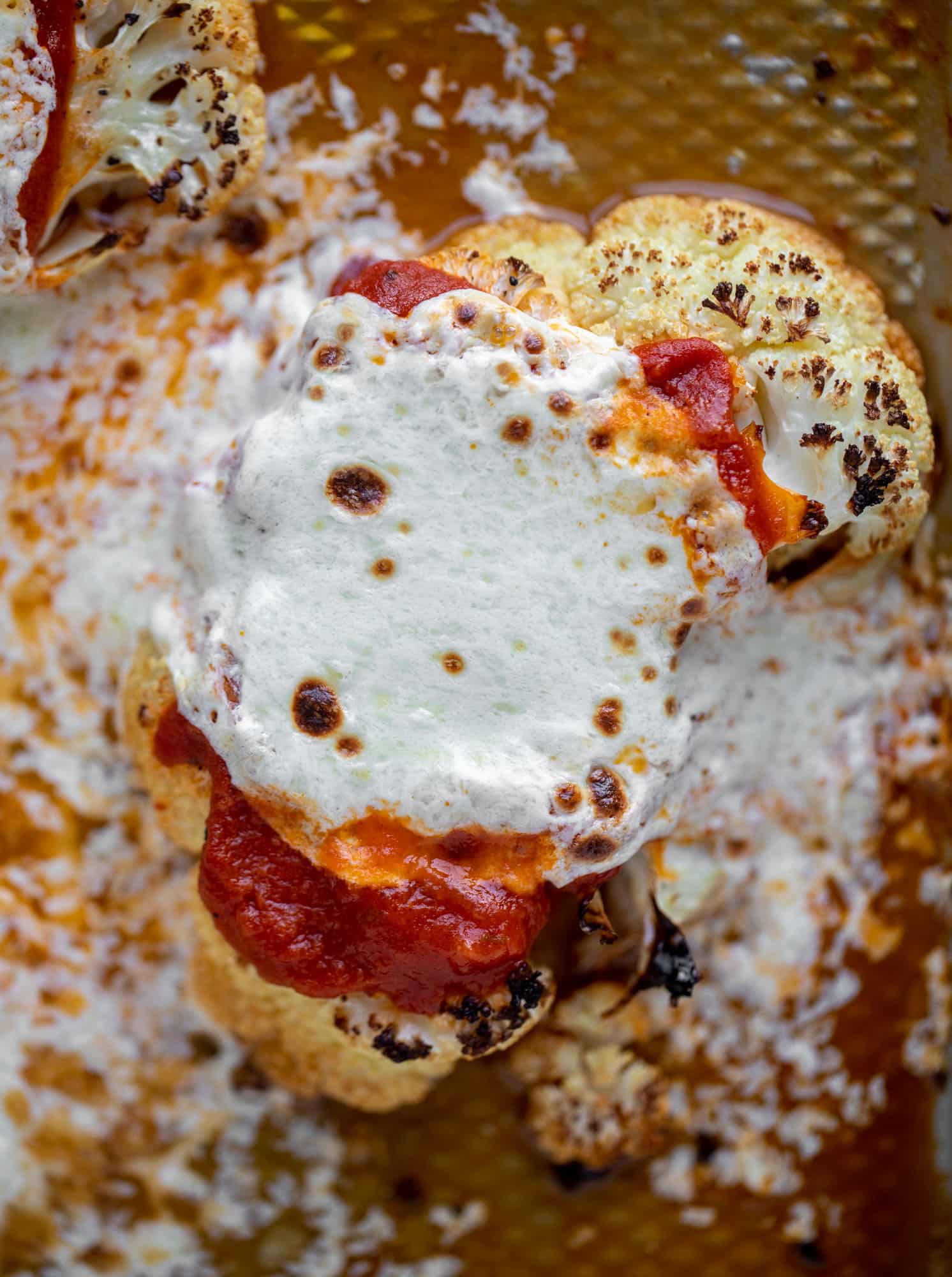 baked cauliflower parmesan