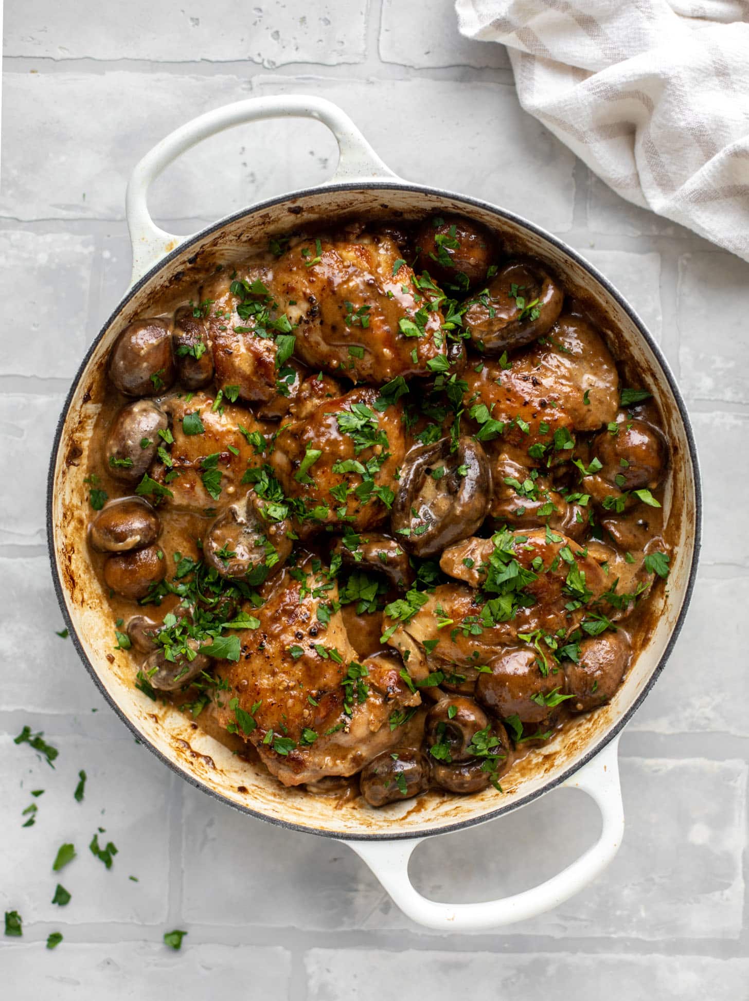 creamy balsamic chicken and mushrooms