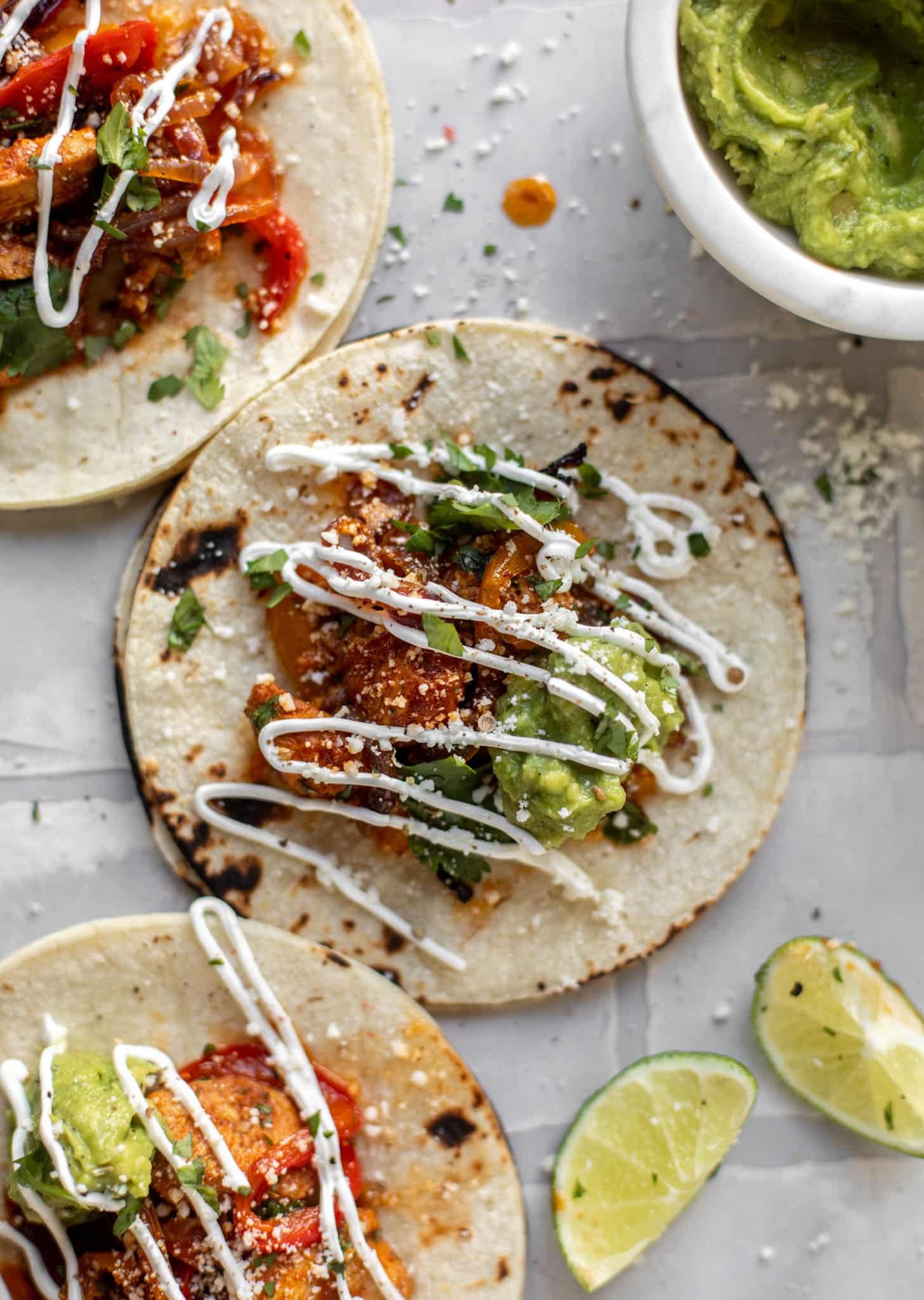 sheet pan chicken fajitas