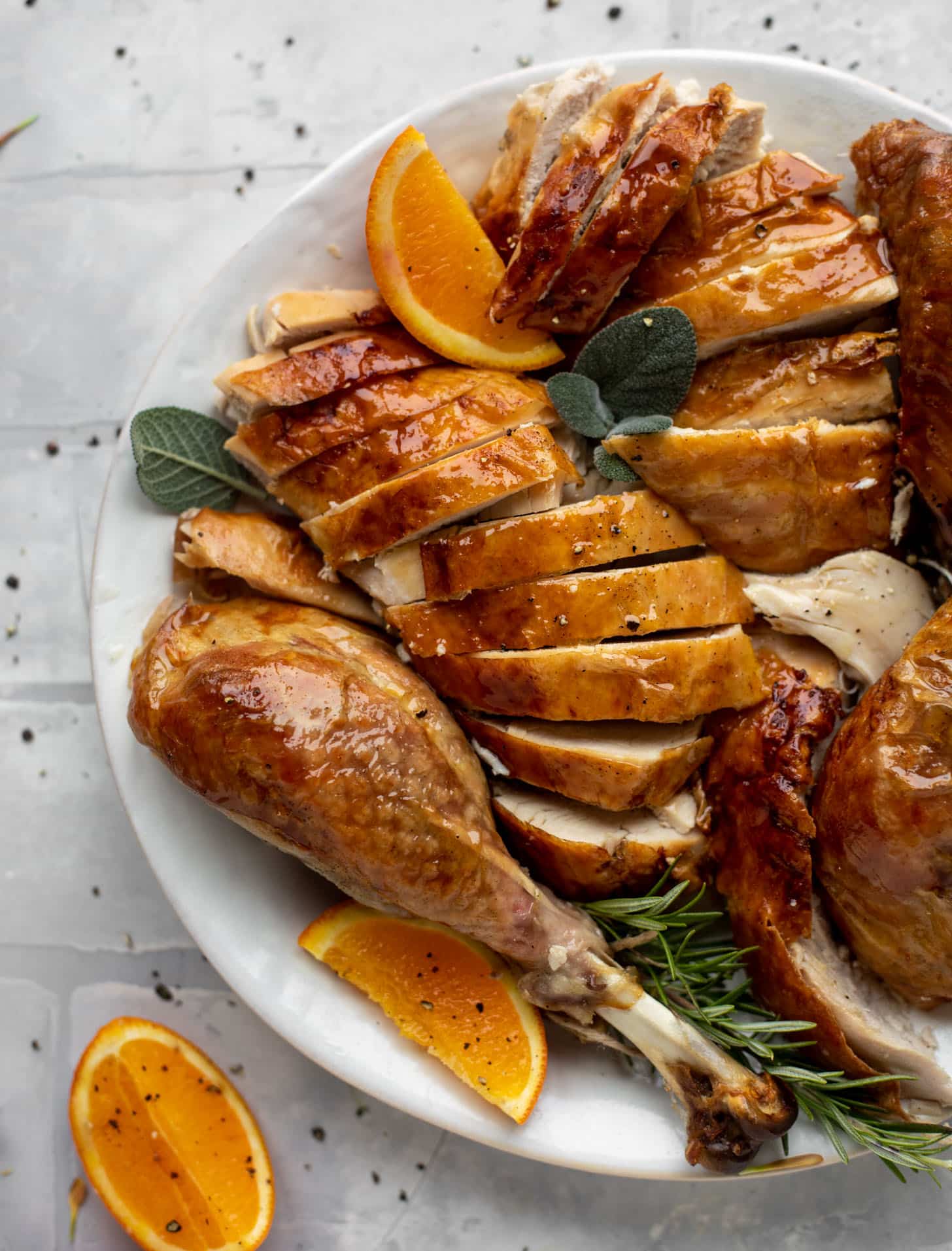 carved citrus sage roasted turkey recipe