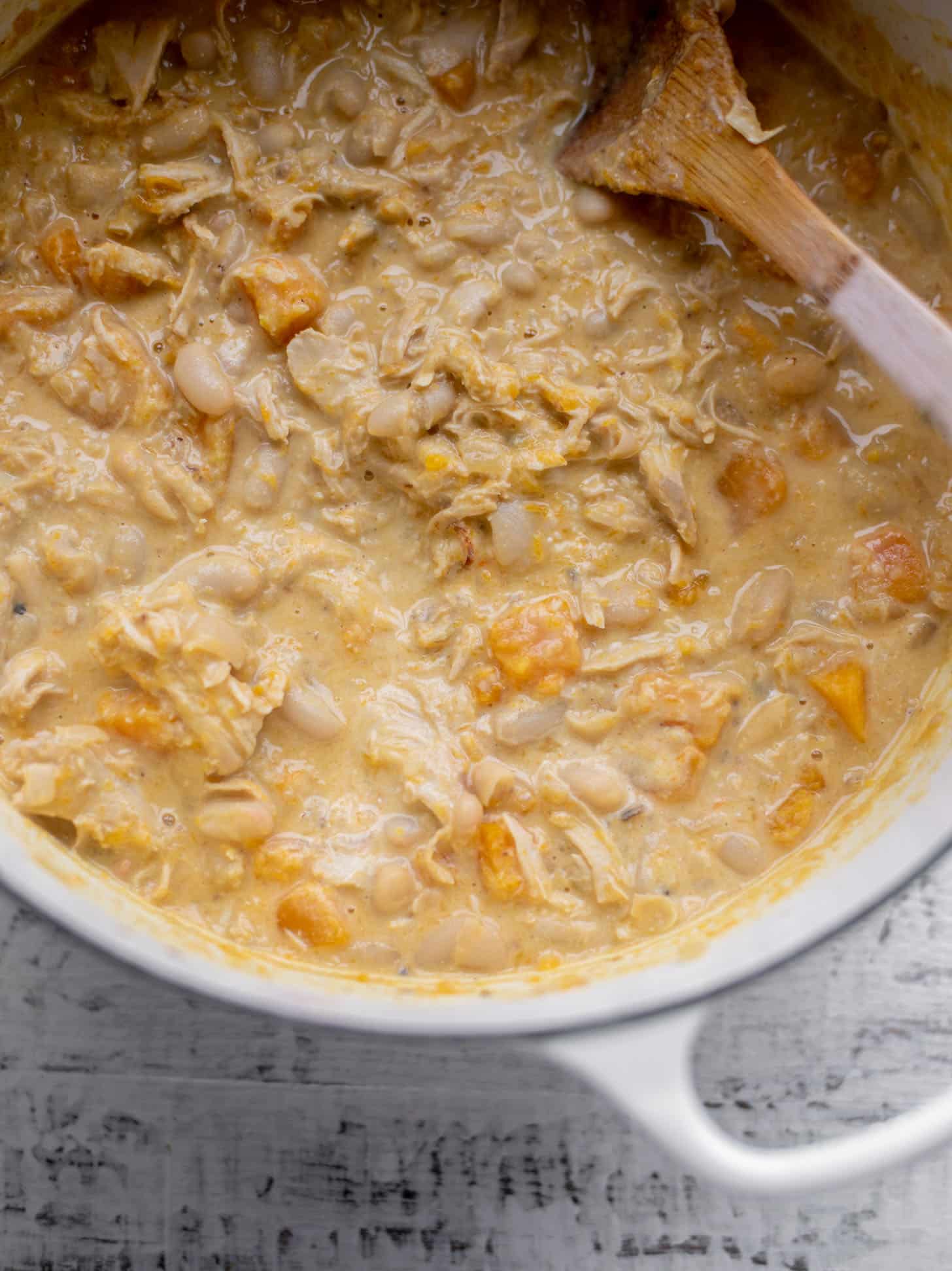 butternut white chicken chili
