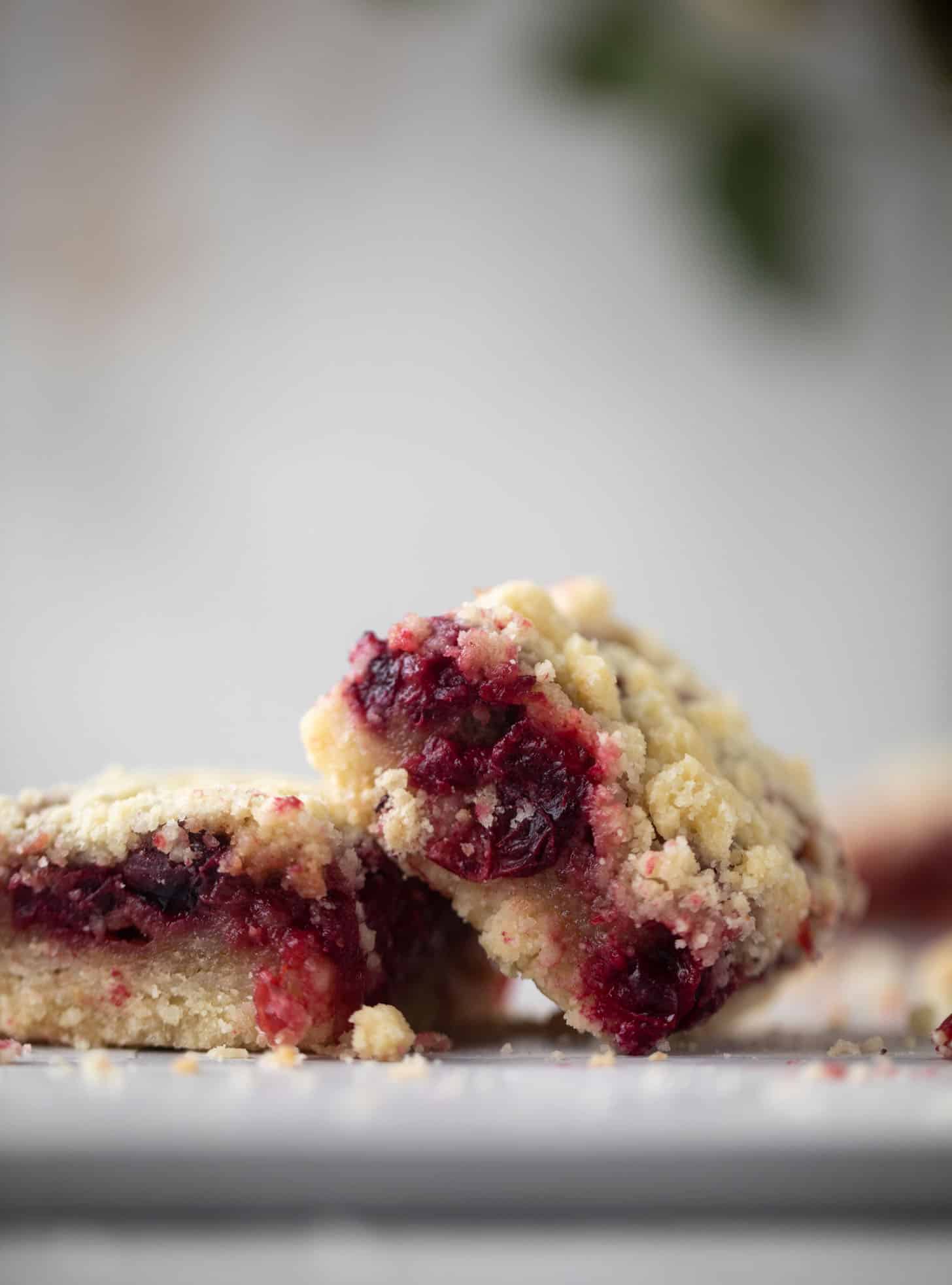 cranberry cobbler bars