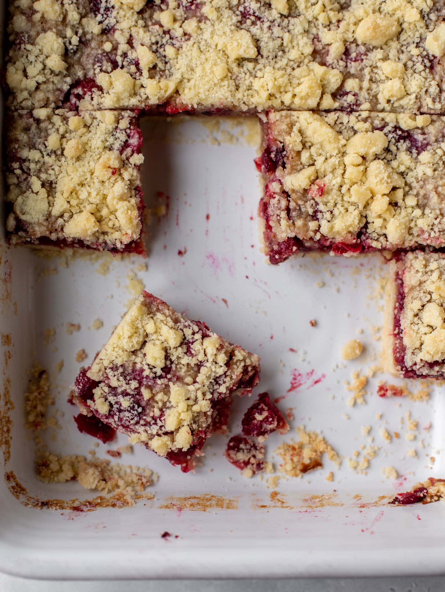 cranberry cobbler bars
