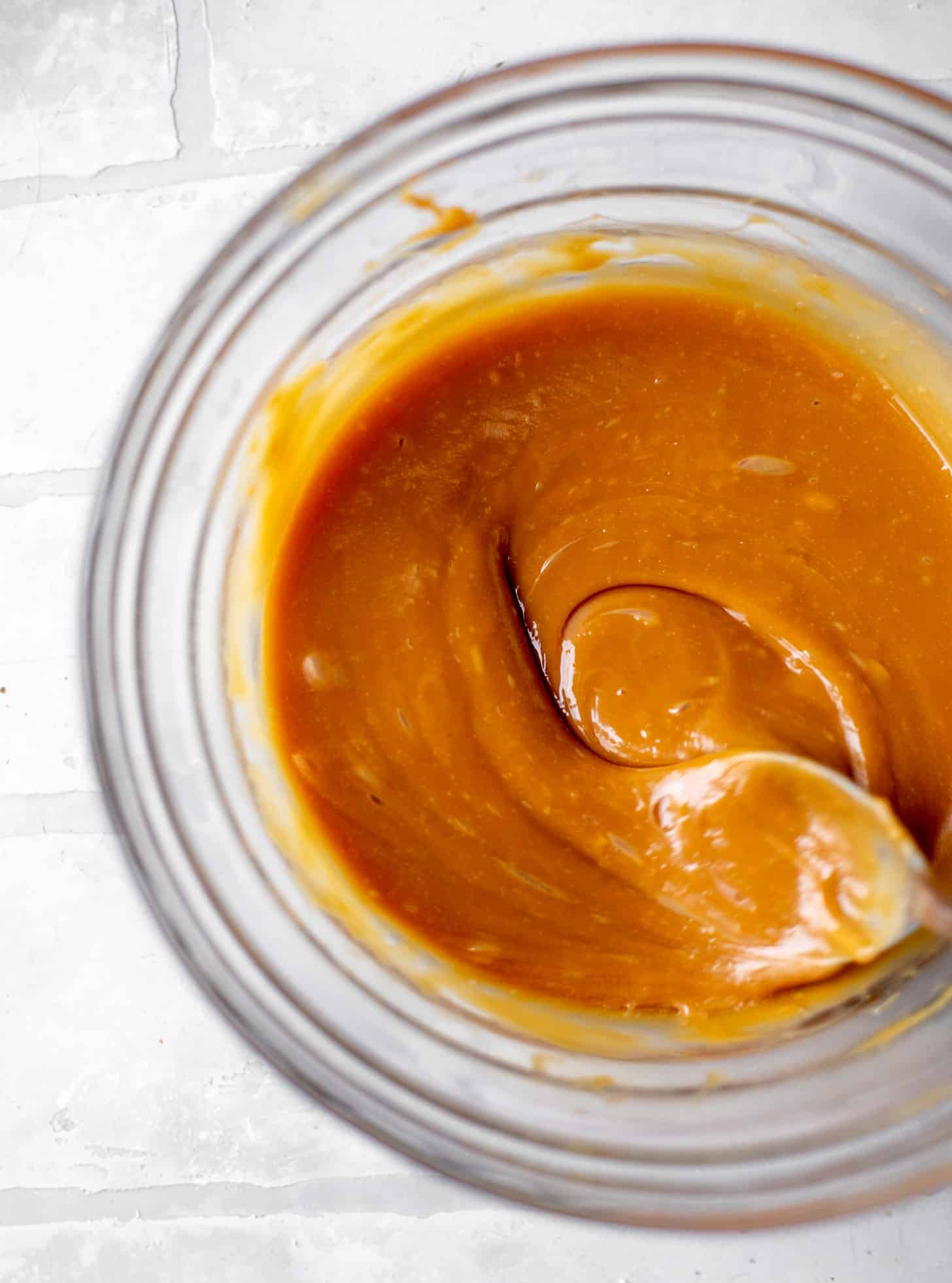 caramel in a bowl