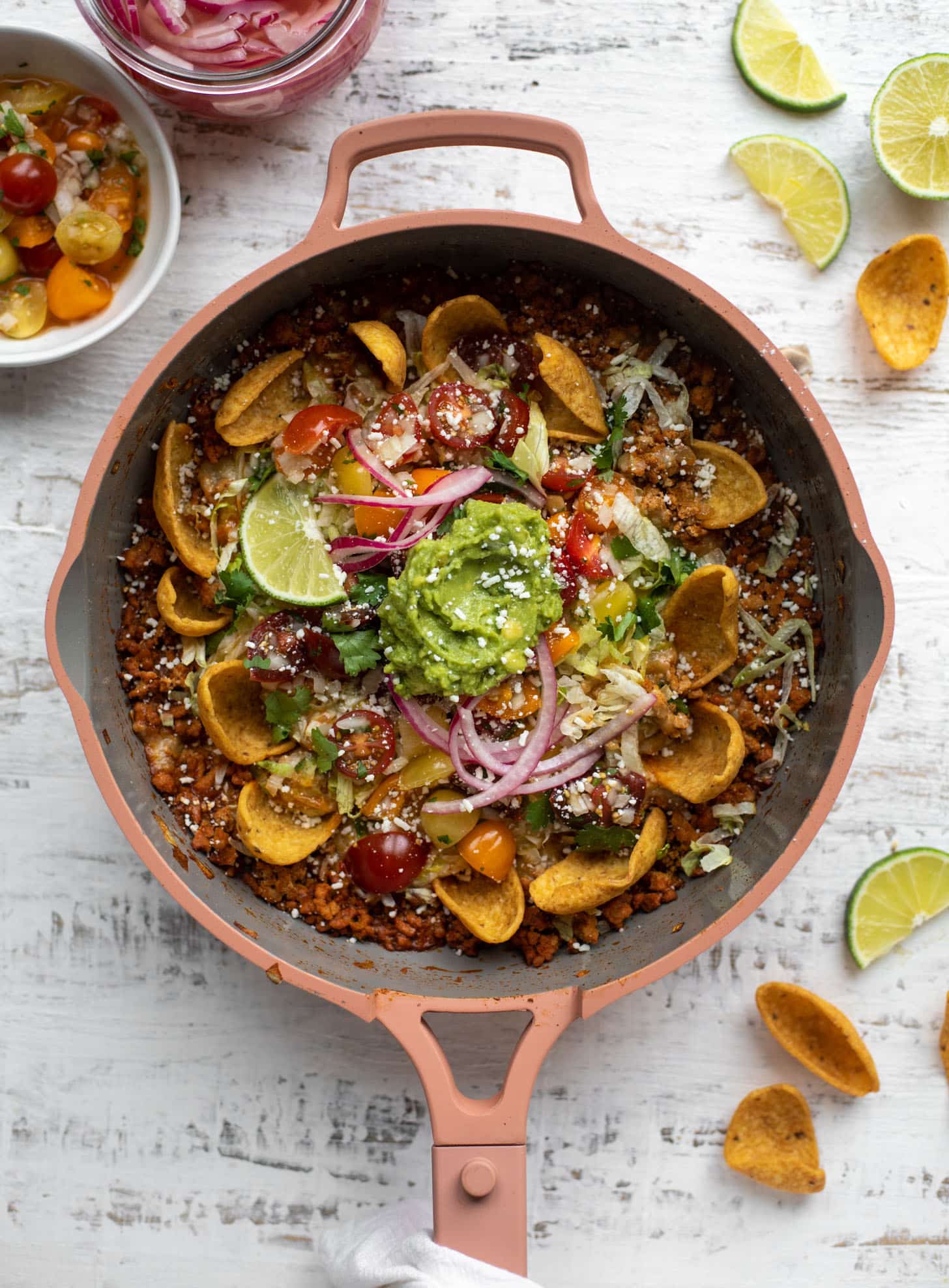 turkey taco nacho skillet