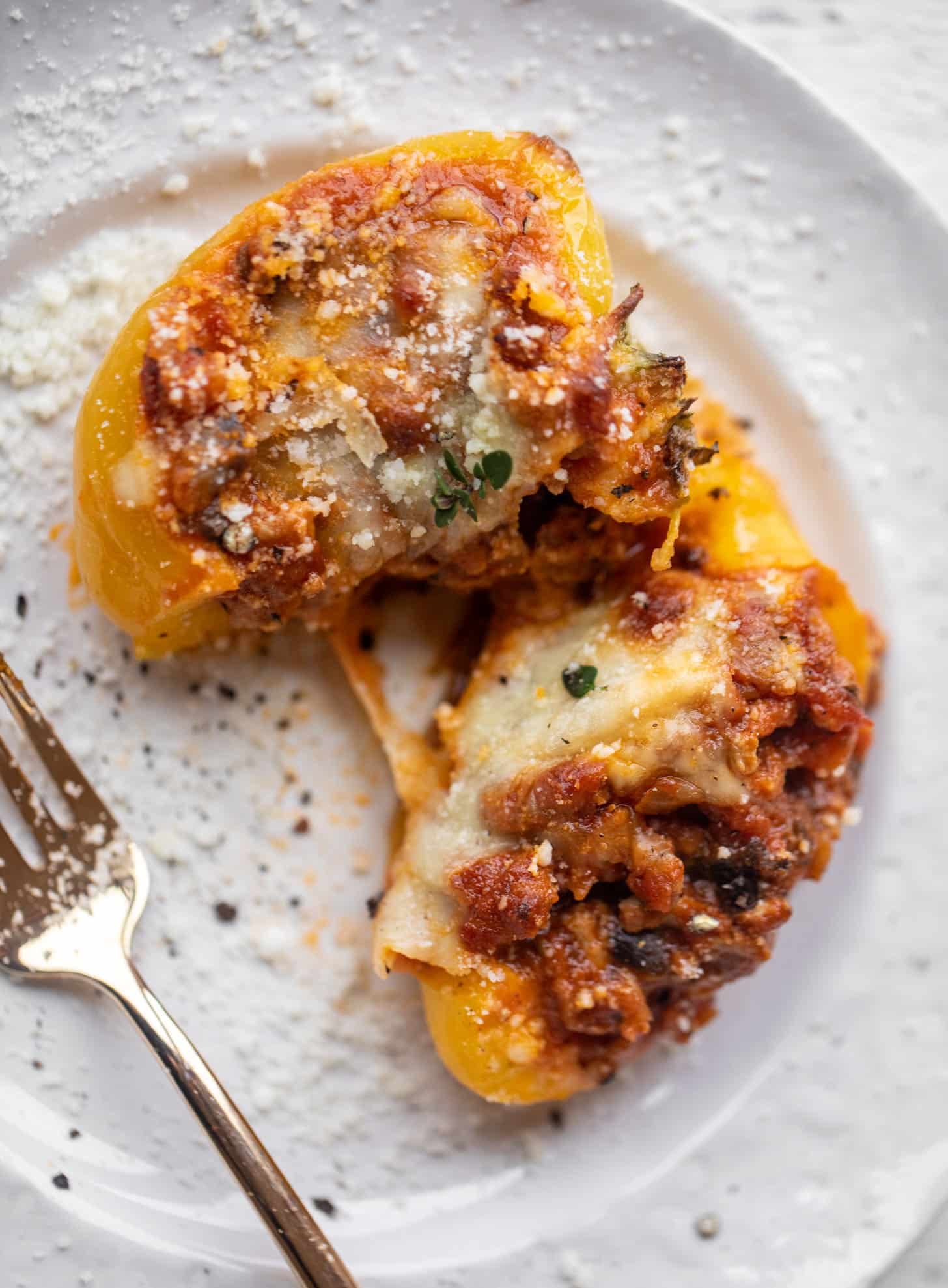 bolognese stuffed peppers