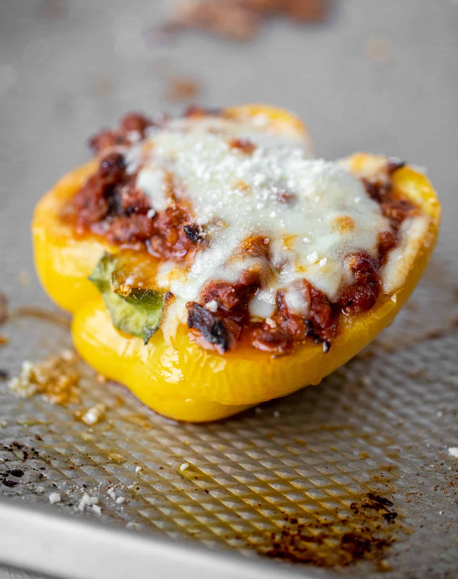 bolognese stuffed peppers
